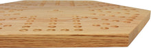 Load image into Gallery viewer, Double-Sided Marbles Game with Dice &amp; Storage Bag - 4-6 Players - Oak Board