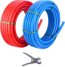 Load image into Gallery viewer, Color-Coded 1/2 Inch Pex-A Pipe: 200 ft Total for Easy Water Supply Assembly