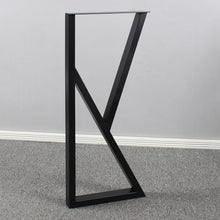 Load image into Gallery viewer, Heavy-Duty 35'' Rustic K-Shape Table Legs - Ideal for Industrial Style Furniture