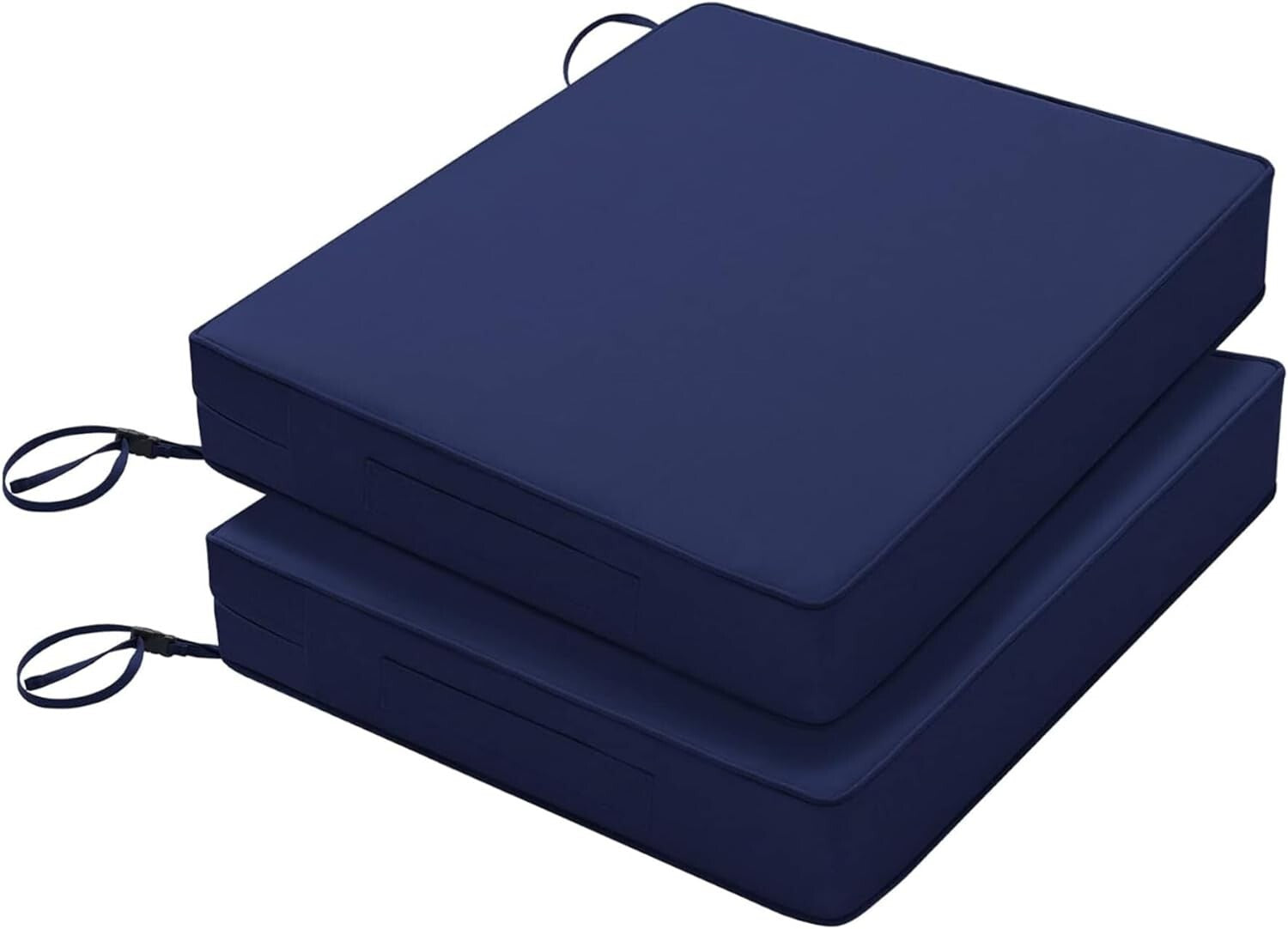 Soft Outdoor Cushions 18.5x16 with Adjustable Straps - Luxurious Patio Comfort