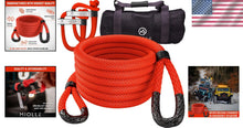 Load image into Gallery viewer, Firecracker Red Kinetic Recovery Rope 1" x 30' - Enhanced Strength &amp; Durability