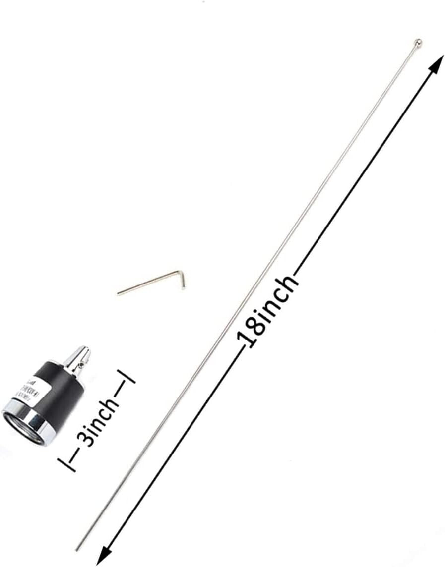 Robust Dual-Band VHF/UHF Mobile Antenna with Magnetic Base - Easy Installation