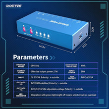 Load image into Gallery viewer, GHOST FIRE Compact Pedal Power Supply with 5V USB - Short Circuit Protection
