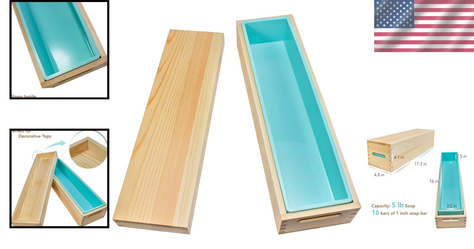 Extra Large Wooden Soap Molds for 5 lb Batches – Ideal for Creative Soap Makers