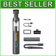 Load image into Gallery viewer, Portable Handheld Mini Vacuum with Flexible Hose - Ideal for Car &amp; Office