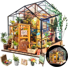 Load image into Gallery viewer, Charming DIY Mini Greenhouse Kit with Furniture: Perfect Gift for Plant Lovers