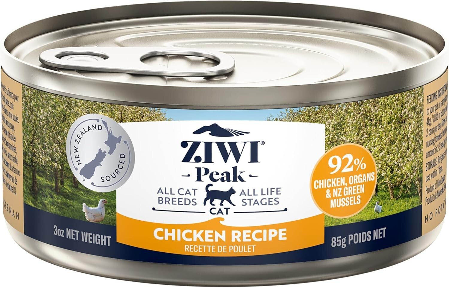 Premium Grain-Free Chicken Cat Food – 24 Cans of High-Protein Nutrition for Cats