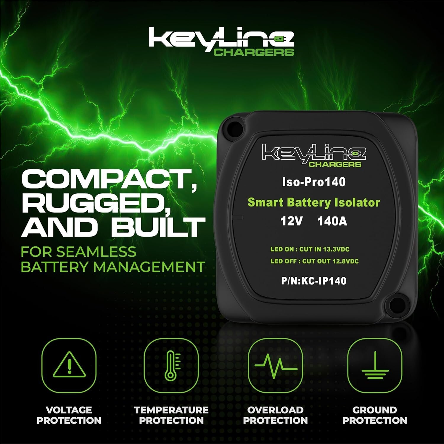 Complete 12V Dual Battery Kit - 140 Amp Relay, Easy DIY Installation Included