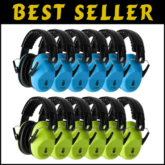 12 Pack Kids Noise Cancelling Headphones - Ear Protection Earmuffs for All Ages