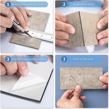 Load image into Gallery viewer, Waterproof 3x6 Subway Tile Stickers - Perfect for Bathroom &amp; Kitchen Backsplash