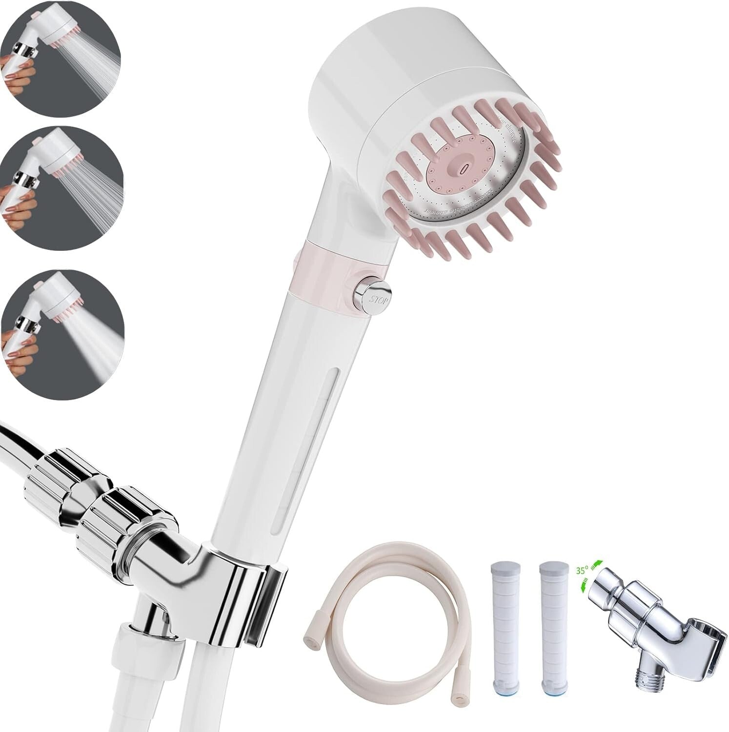 Filtered High Flow Shower Heads - Enjoy Spa-like Luxury with Low Water Pressure