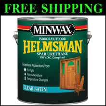 Load image into Gallery viewer, Helmsman Spar Urethane, Gallon - Satin Finish | UV &amp; Rain Resistant Wood Varnish