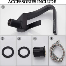 Load image into Gallery viewer, Stylish Black Matte Bathroom Faucet - Single Handle, Easy Installation Included