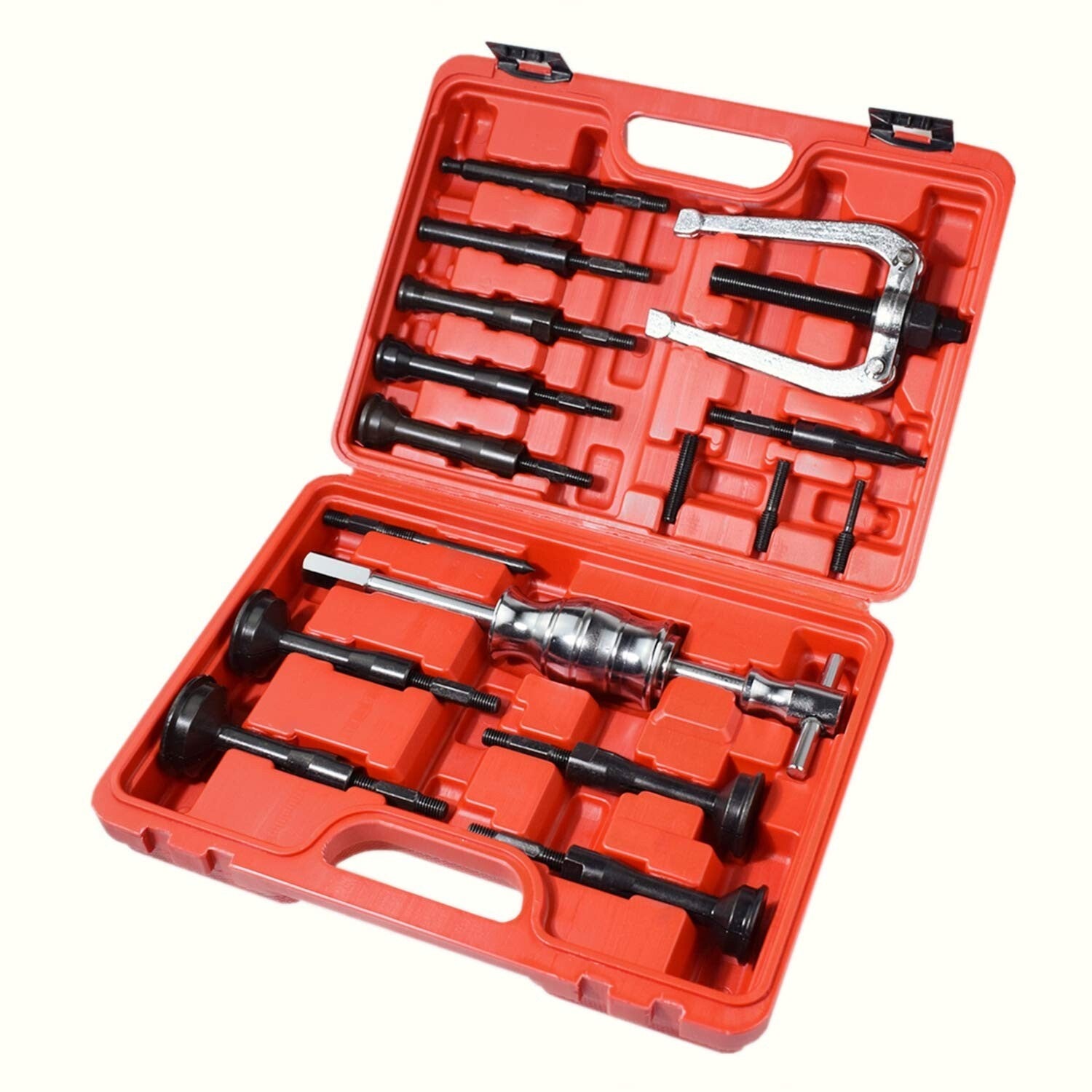 Chrome Molybdenum 16PCS Bearing Internal Extractor Tool Kit with Slide Hammer