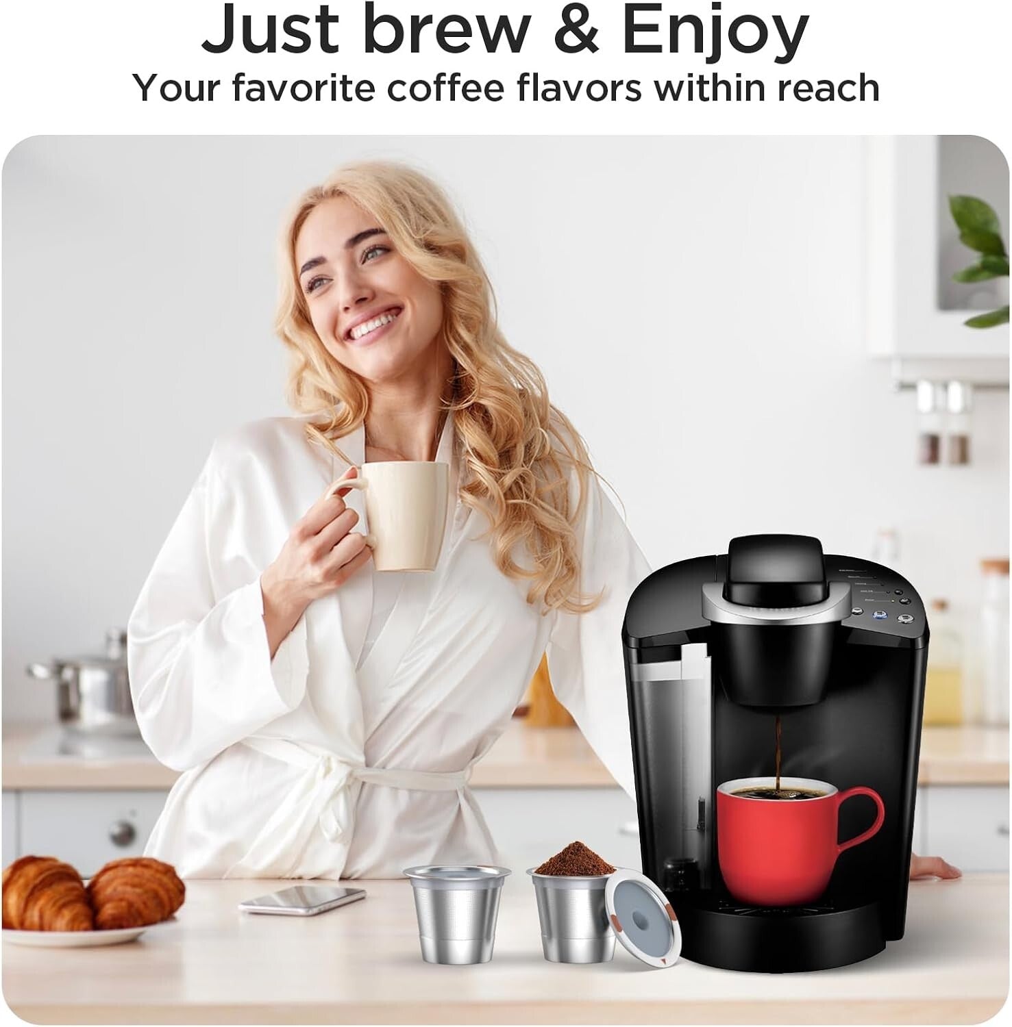 Premium Stainless Steel Refillable K Cups for Keurig - Perfect Coffee Extraction