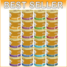 Load image into Gallery viewer, Delicious 24-Can Wet Cat Food Gravy Variety Bundle with Toy - All Life Stages