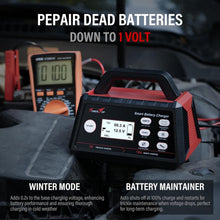 Load image into Gallery viewer, Portable Smart Battery Charger 10A - LCD, 8-Stage Charging &amp; Safety Features