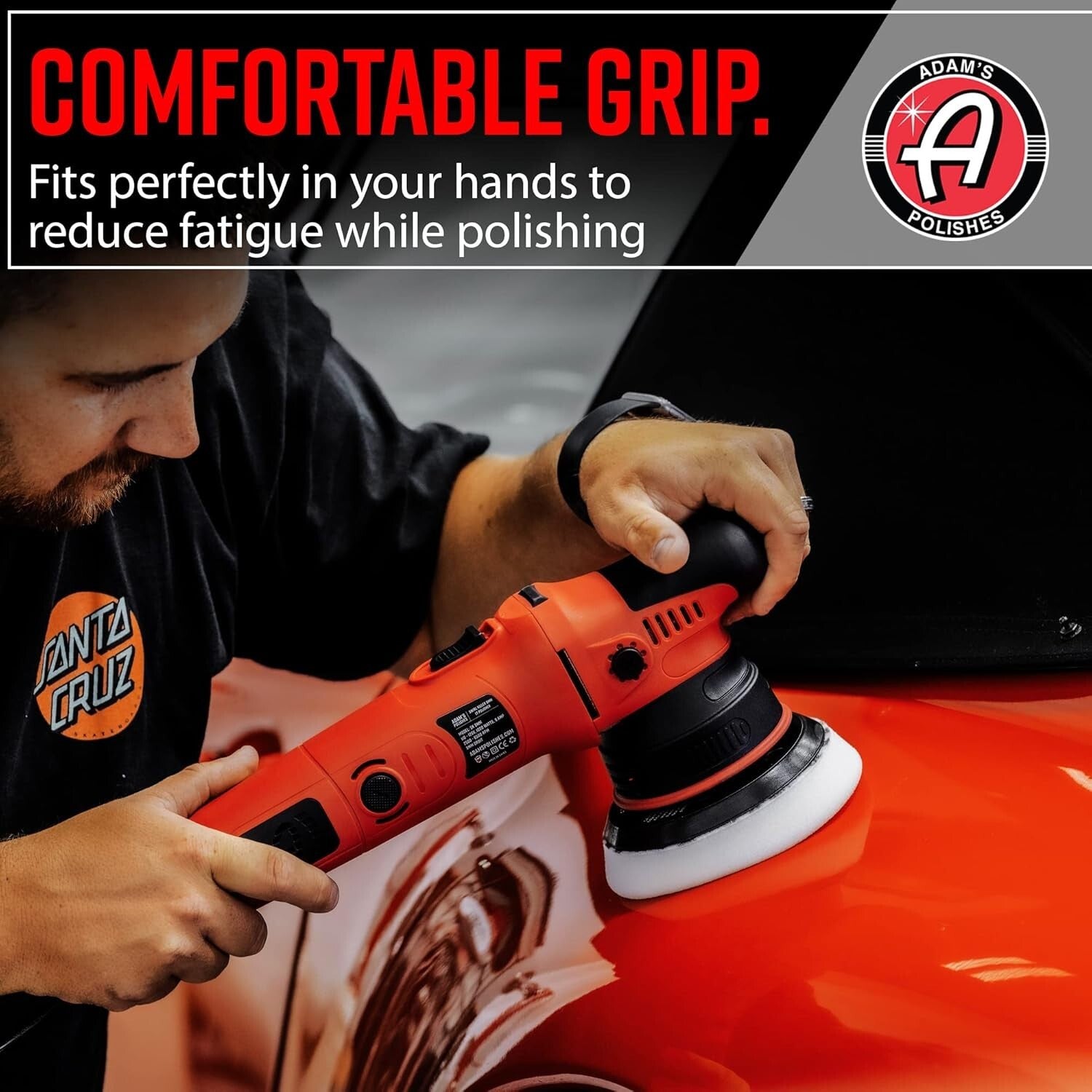 9mm Dual Action Car Polisher Kit with Polish & Compounds for Flawless Detailing