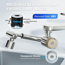 Load image into Gallery viewer, Lead-Free Brass Faucet Extender with Water Filtration - Perfect for Family Use