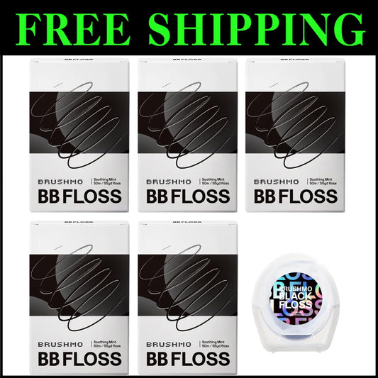 Gentle Black Woven Dental Floss - PTFE Free & Designed by Dentists for Best Care