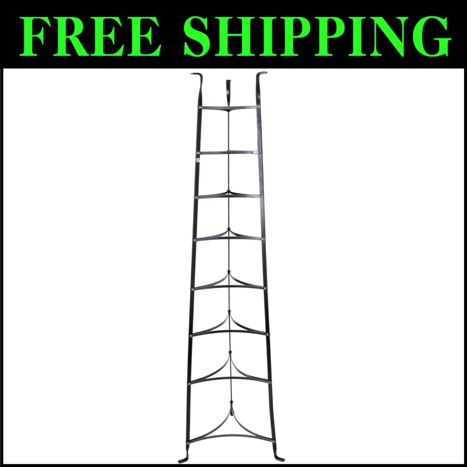 Durable 8-Tier Free Standing Cookware Rack - Stylish Kitchen Organizer