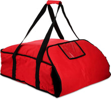 Load image into Gallery viewer, Insulated Pizza Delivery Bag with Transparent ID Window, 22" Heavy Duty Design