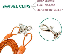 Load image into Gallery viewer, Reinforced 100FT Dog Runner with Secure Steel Clasps - Ideal for Large Breeds