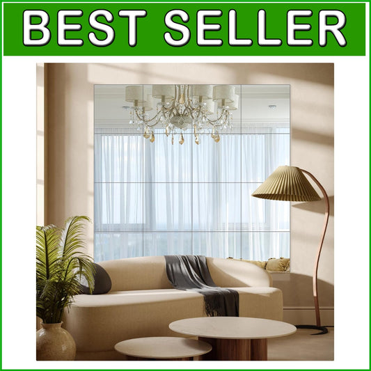 Frameless Mirror Tiles 12"x12" Set - Enhance Your Home Gym & Bedroom Elegance