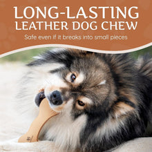 Load image into Gallery viewer, Durable Chew Sticks - Ethical Leather Dog Bones for Healthy Teeth - 3 Count