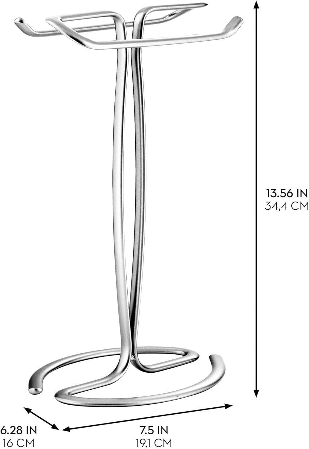 Durable Chrome and Alloy Steel Towel Stand Set - Elegant Bathroom Organization