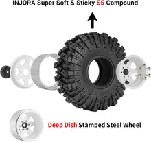 Load image into Gallery viewer, High-Performance 1.9" Mud Tires with Aggressive Tread for RC Crawler Vehicles