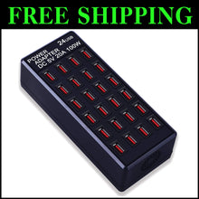 Load image into Gallery viewer, Portable 24-Port USB Fast Charging Station - Safe and Efficient for Travel