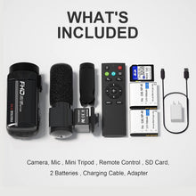Load image into Gallery viewer, 30MP 1080P Camcorder with Microphone &amp; Mini Tripod - Ideal Vlogging Companion