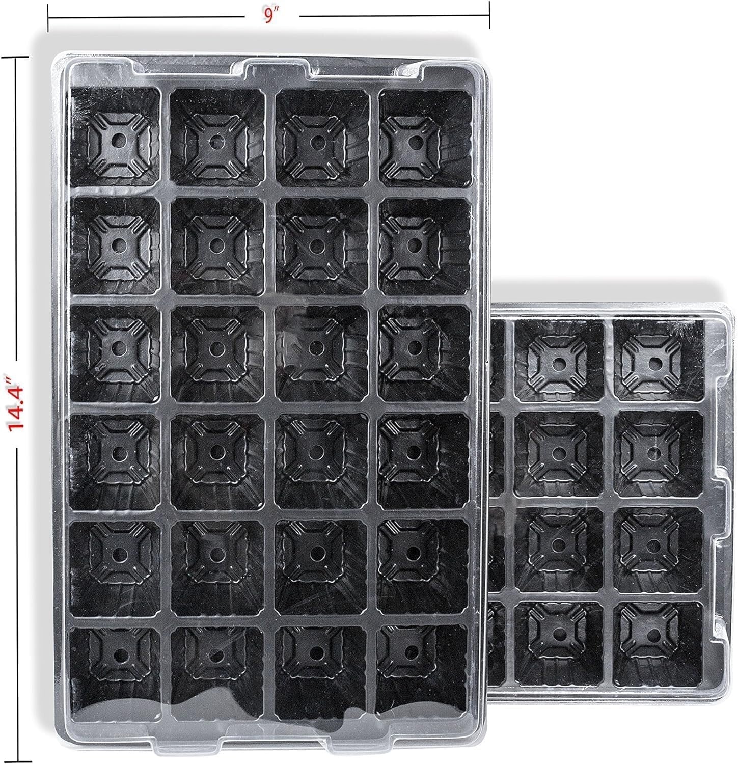 240 Cells Mini Propagator Garden Kit with Humidity Dome - Durable & Reusable