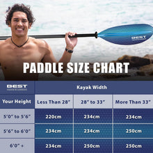 Load image into Gallery viewer, Lightweight Carbon Fiber Kayak Paddle with Dual Design - Perfect for Fishing