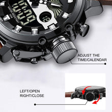 Load image into Gallery viewer, Men's Rugged Tactical Watch - Waterproof Digital, Alarm, and Stopwatch Features