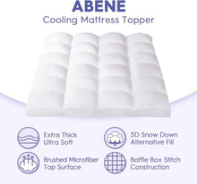 Load image into Gallery viewer, Quilted Full Mattress Pad with Extra Thick Pocket Design for Ultimate Support