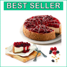 Load image into Gallery viewer, Delicious 10" Strawberry Cheesecake with Fresh Ingredients - Kosher Certified