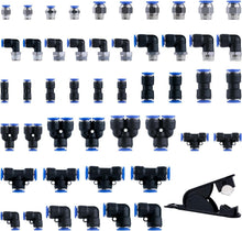Load image into Gallery viewer, Versatile 53-Piece Air Line Kit with Durable Storage Case &amp; Tubing Cutter