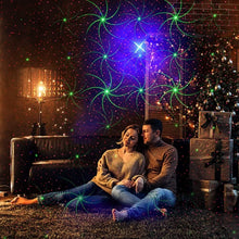 Load image into Gallery viewer, Mini RGB GOBO Projector - USB Rechargeable Sound Activated DJ Light for Events