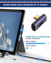 Load image into Gallery viewer, 20-Pack Space Grey 90 Degree USB C Adapter - Ideal for Gamers and Professionals