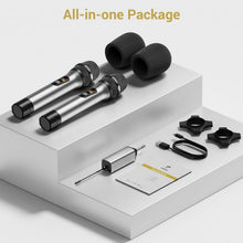 Load image into Gallery viewer, Premium Wireless Microphone Set with 15 Channels for Optimal Audio Experience