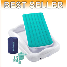 Load image into Gallery viewer, Inflatable Kids Mattress with Extra Tall Bumpers - Ideal for Travel and Camping
