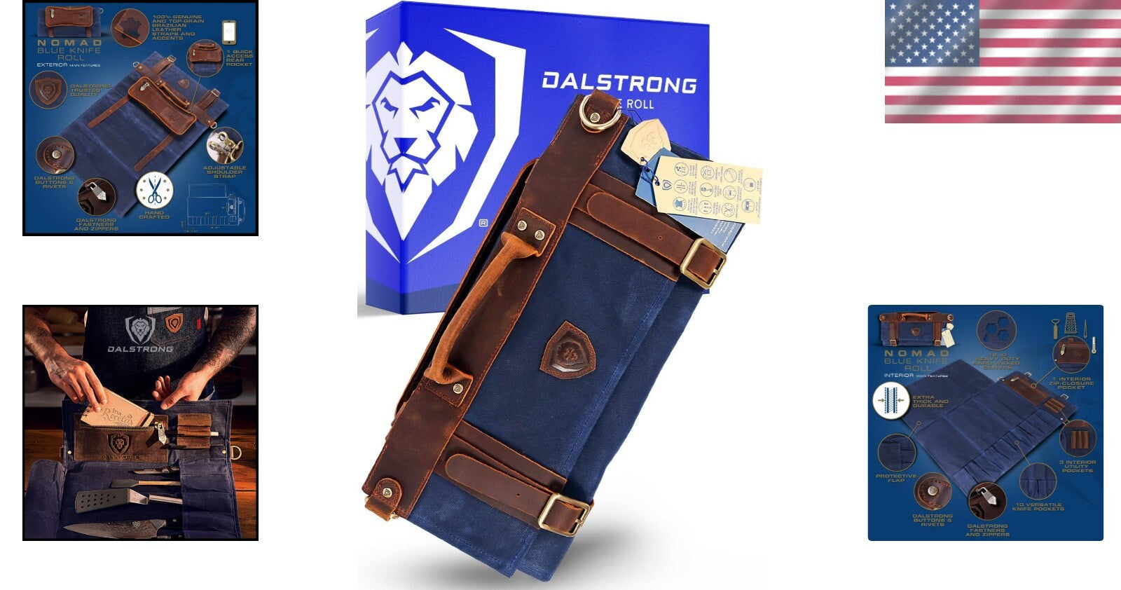 Nomad Knife Wrap Roll - Travel Storage with 13 Pockets for Culinary Adventurers