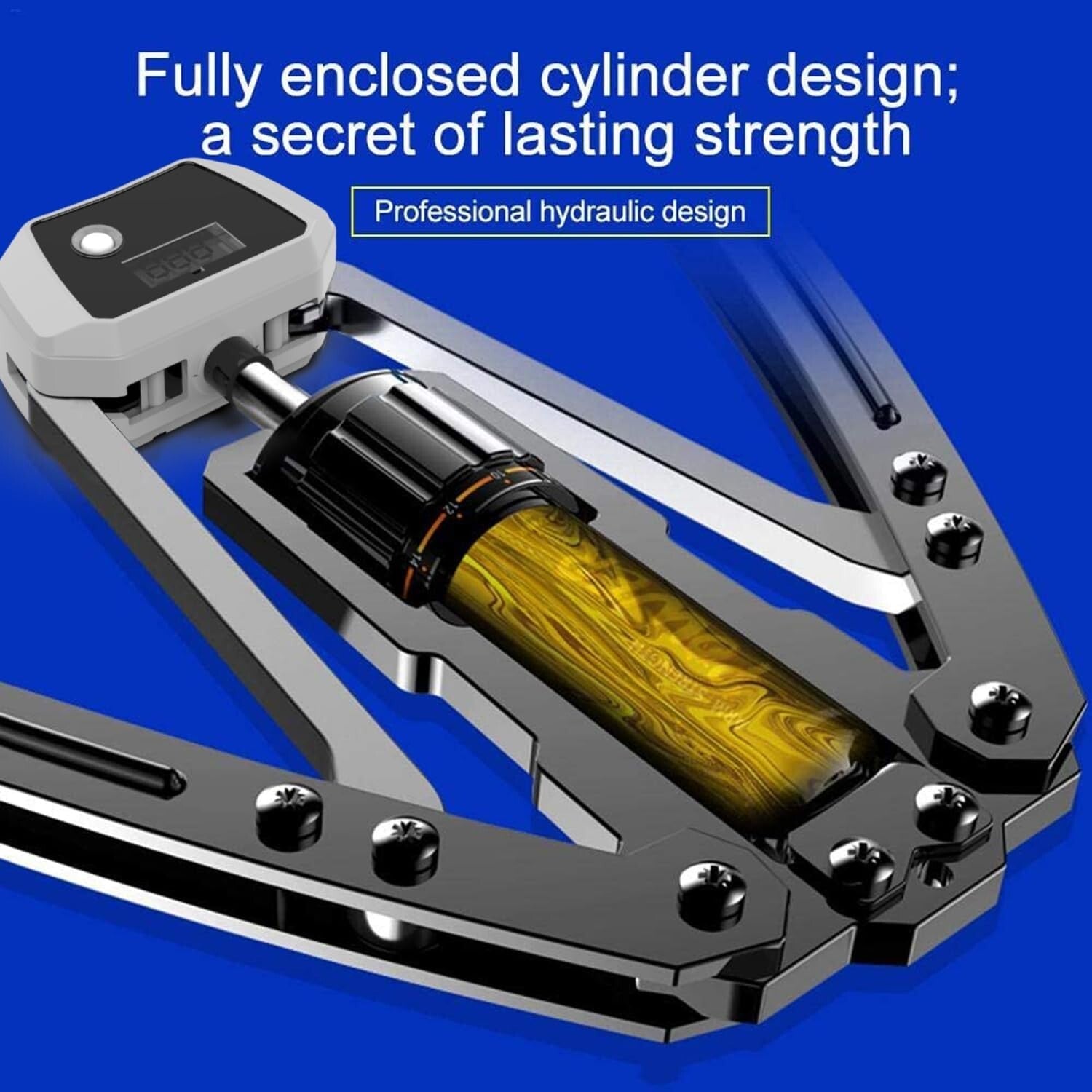 Adjustable Twister Arm Exerciser with LCD Counter - Up to 440 lbs Resistance