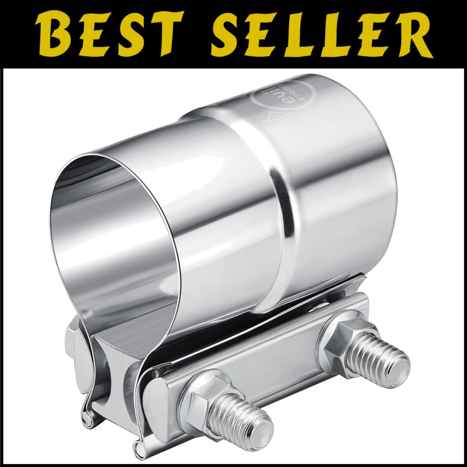 Heavy-Duty 2.25'' Exhaust Clamp - Effective for Pipes & Catalytic Converters