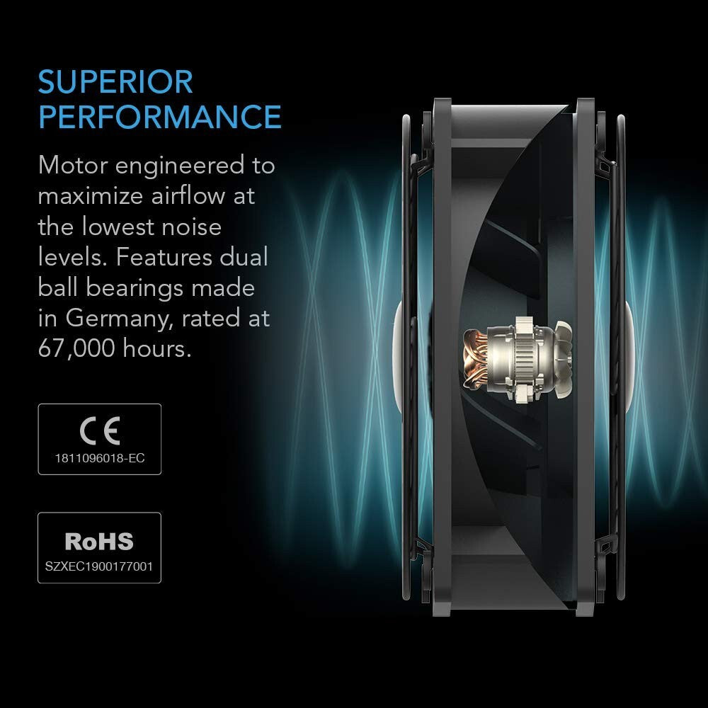 Heavy-Duty 10" Axial Fan with Dual Bearings - Ideal for Custom Cooling Projects