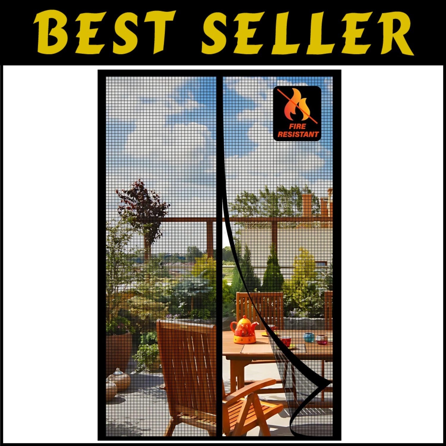 Easy Install 36x80 Inch Magnetic Fiberglass Screen Door – Breeze & Bug-Free