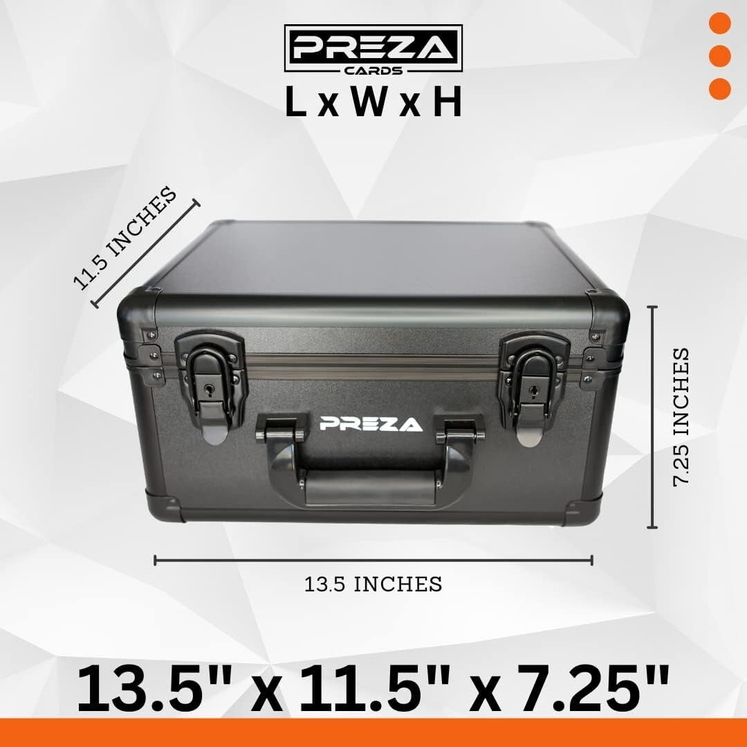 Compact Lockable Trading Card Case - 36L Storage for Graded Card Collections