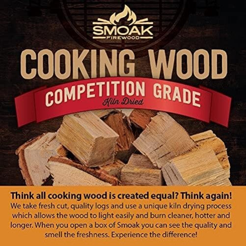12x12x12 Box of Red Oak Cooking Wood Chunks - Quality for Smokers & Grills